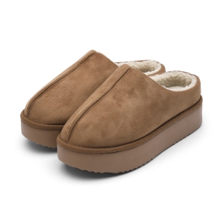 낫소 미니멀 플랫폼 방한슬리퍼 | 브라운